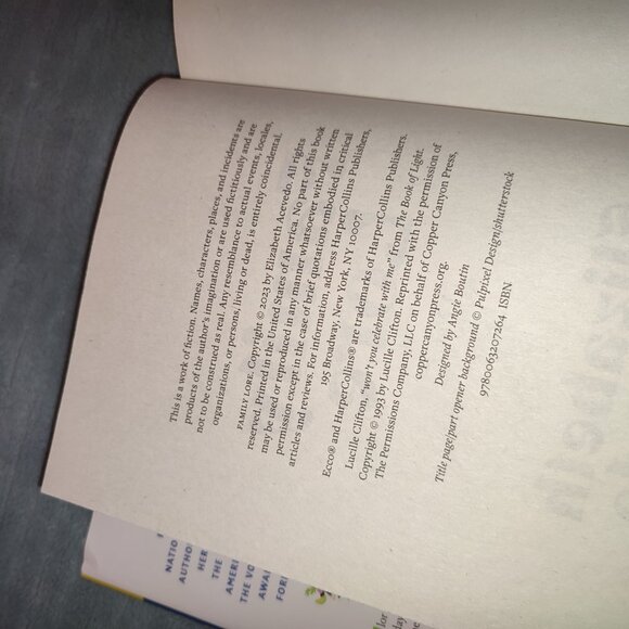 Book Family Lore Elizabeth Acevedo Novel Bestseller Dominican Americans Fiction - Picture 5 of 8